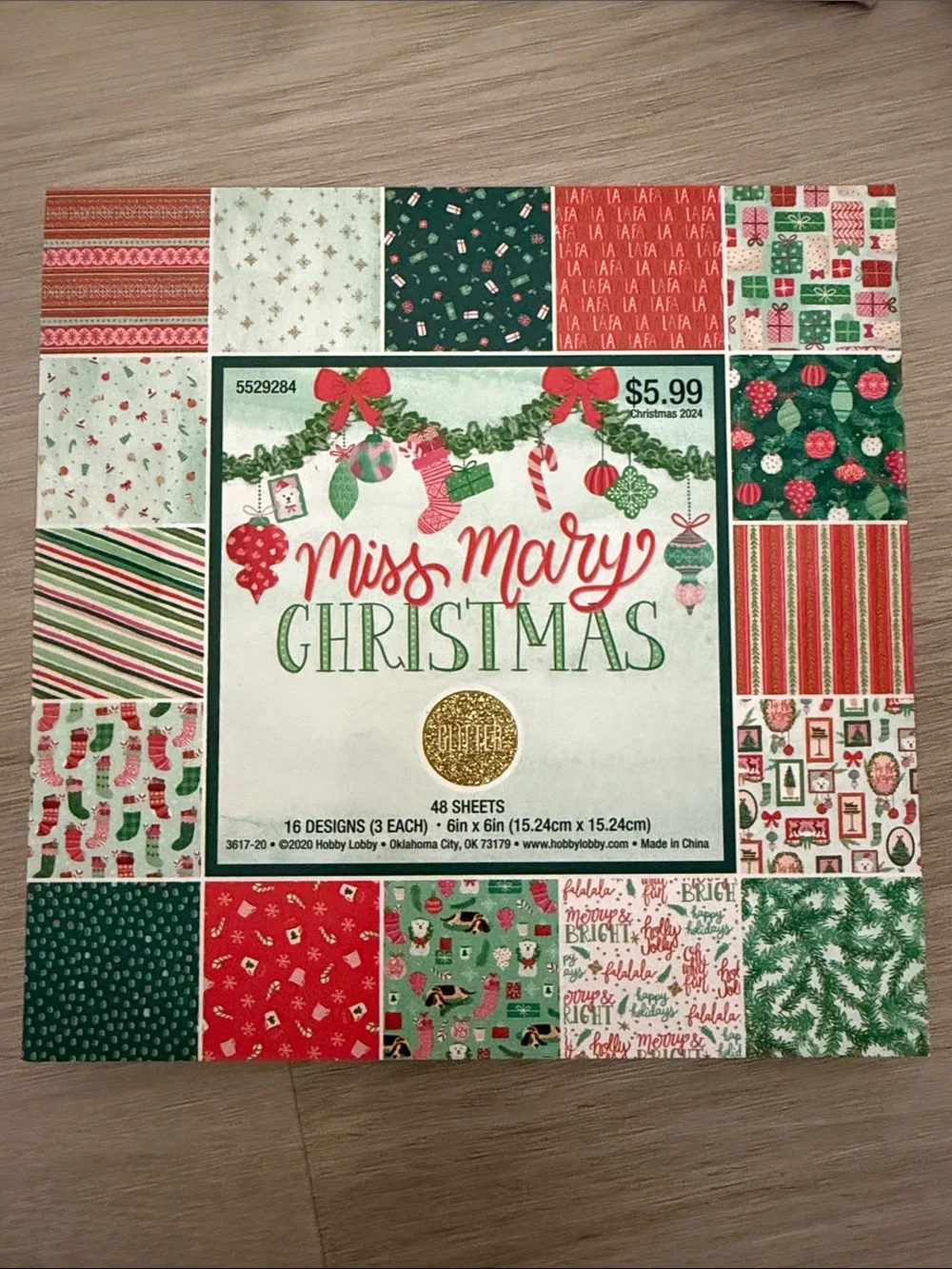Assorted Patterned Scrapbook Paper Packs - Mixed Holiday & Chevron Prints